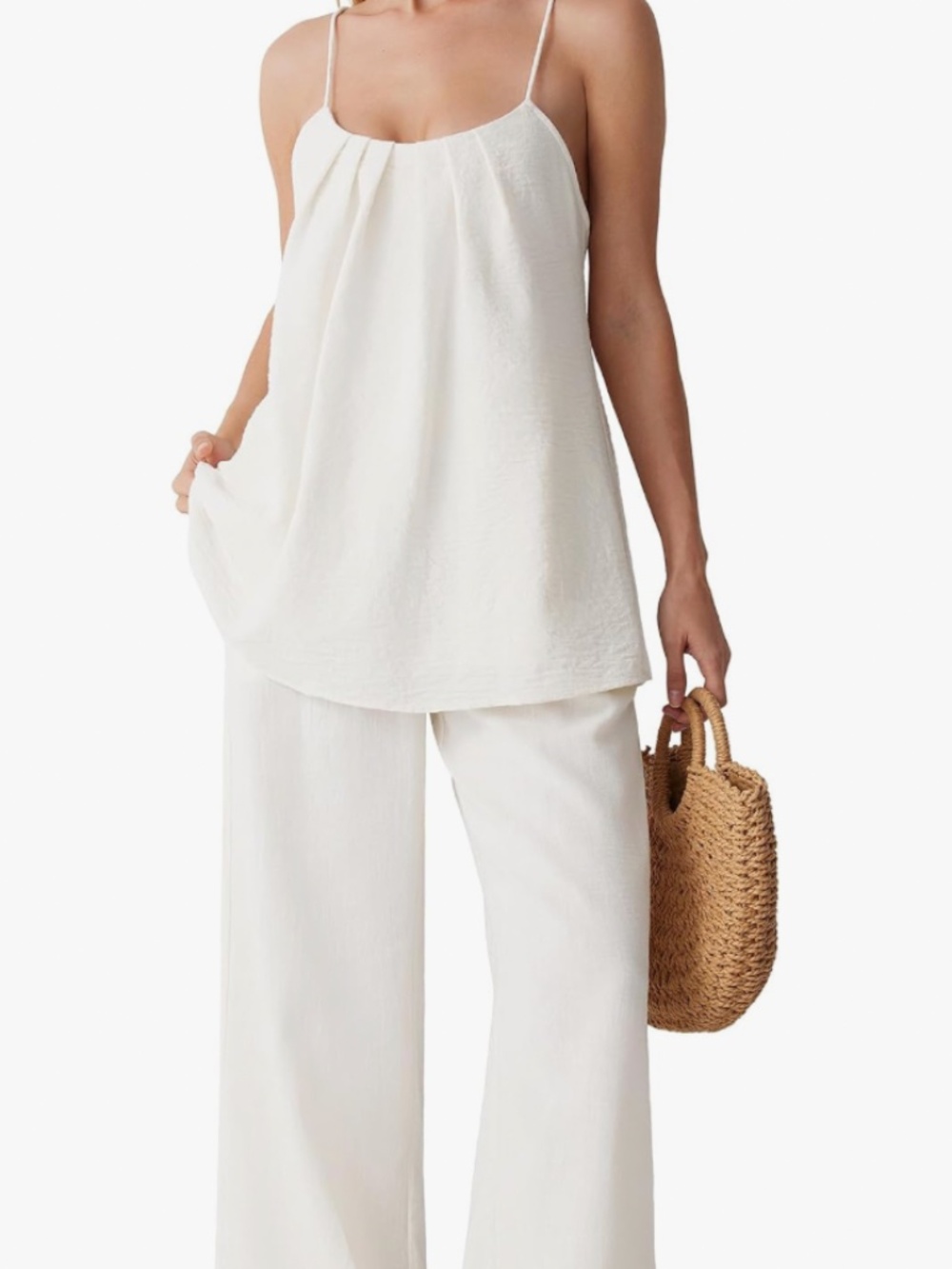 Mooslover White Linen Set